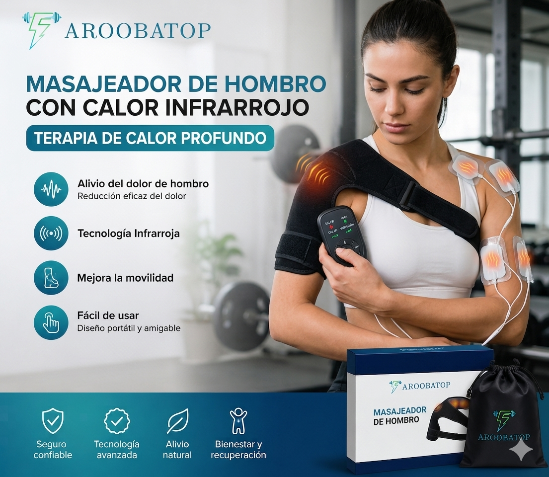 Masajeador de hombro con calefacción