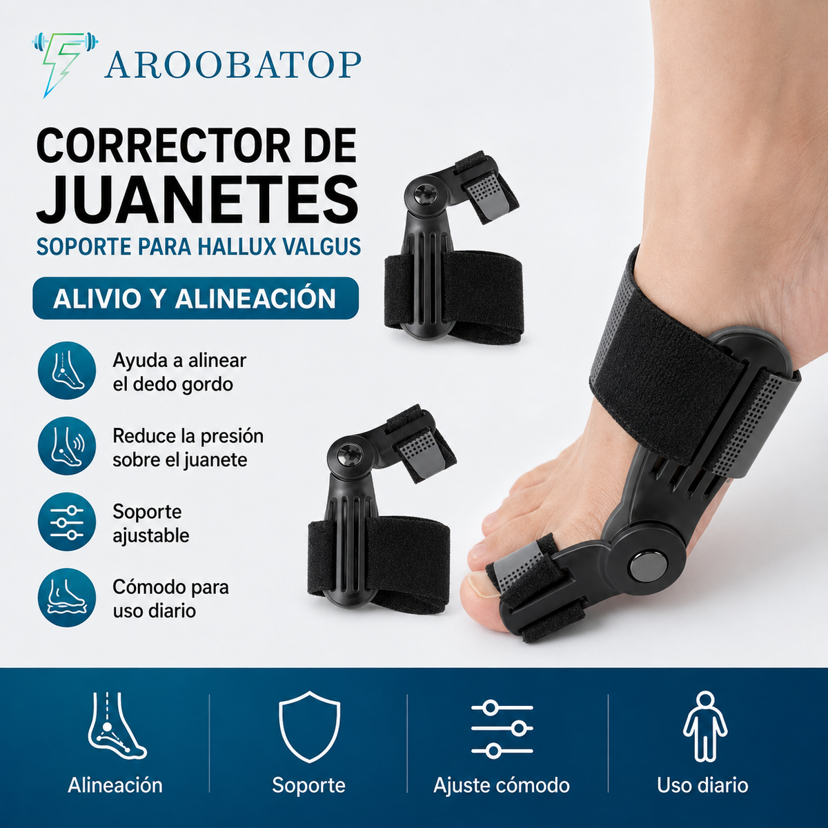 Corrector de juanetes y Hueso del pie